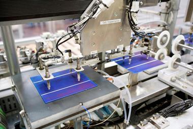 solar cell production
