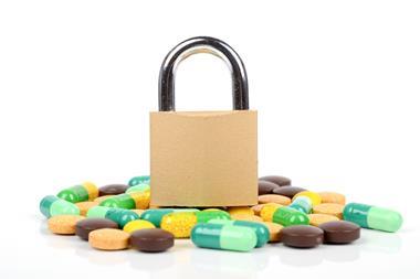 Tablets and padlock