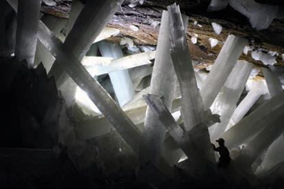 Gypsum crystals of the Naica cave