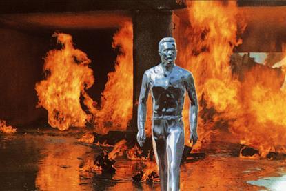 In a famous scene from the film Terminator two, a man made of liquid metal emerges from a fire