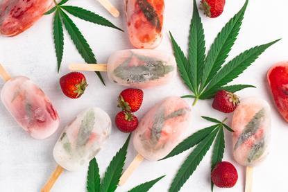 Image shows CBD based ice lollies