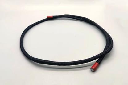 A black cord in a loop