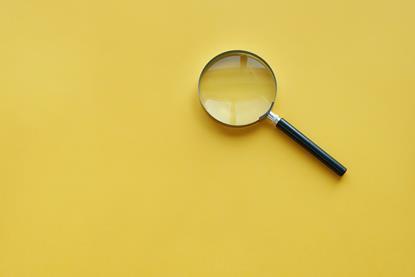 a magnifying glass 