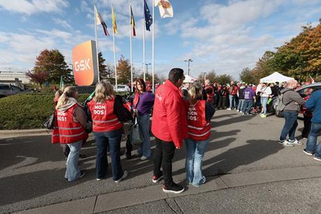 Protests at GSK
