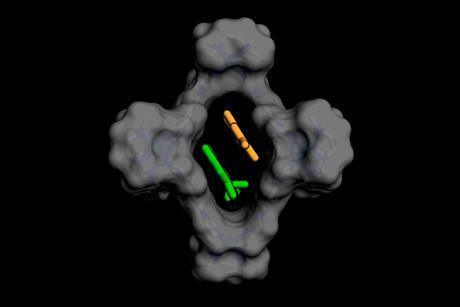 3D rendering of encapsulated photoswitch spinning