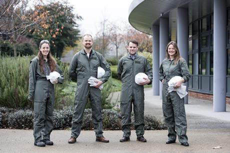 Team photo in the standard safety kit