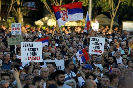 Serbia protest