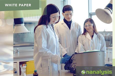 Researchers in a lab using benchtop NMR