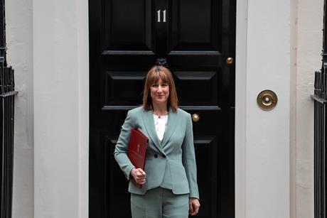 Rachel Reeves outside number 11 Downing Street
