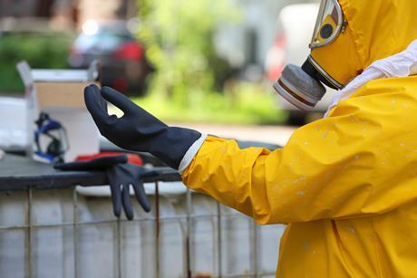 Person in HazMat suit