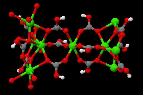 3D visualisation of calcium bicarbonate's structure