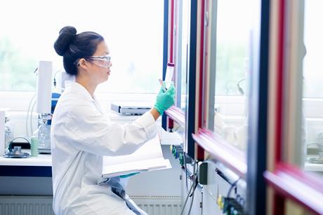 Woman in the lab