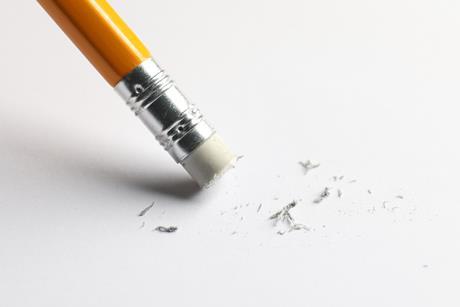 Eraser on pencil