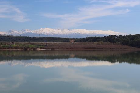 A photograph of the Cubillas reservoir in southeast Spain