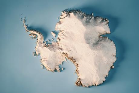 Antarctica viewed from above