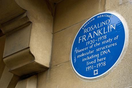 Rosalind Franklin blue plaque
