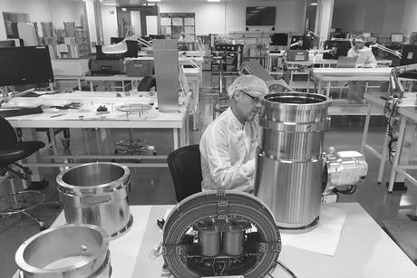 An engineer working on Waters' products