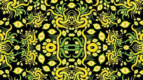 Psychedelic fractal forest pattern