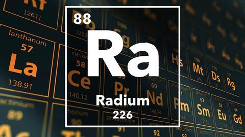 Periodic table of the elements – 88 – Radium