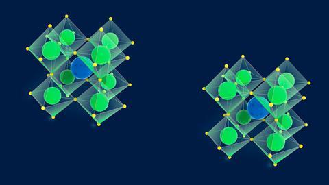 A picture showing perovskite crystal structures
