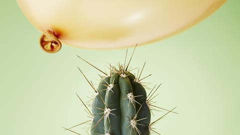 Cactus and balloon 