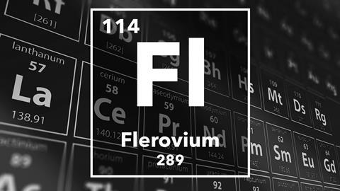 Periodic table of the elements – 114 – Flerovium