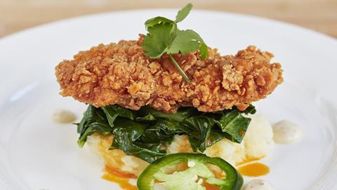 Memphis Meats southern fried chicken dish
