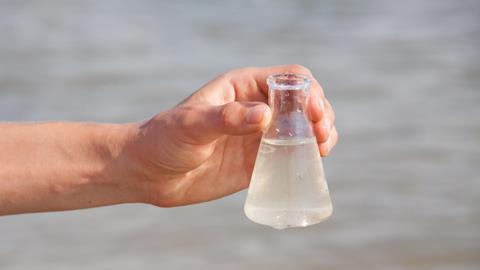 Contaminated sea water sample testing 