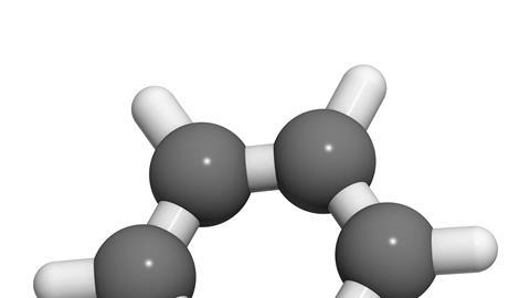 Pyridine 3D molecule