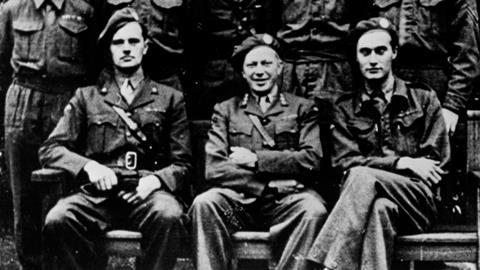 A photograph of Leif Tronstad with the Gunnerside team