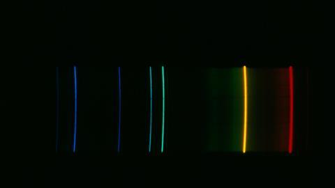 Helium emission spectrum