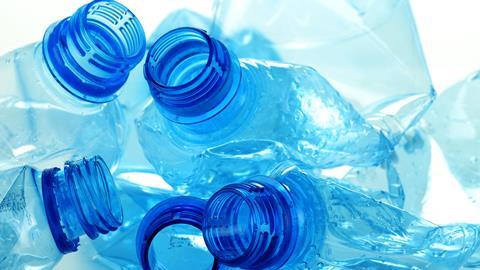 Plastic bottles made from polyethylene terephthalate