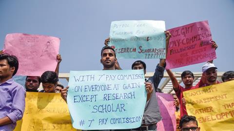 An image from the Silent March By Research Scholars Of IISER For Hike In Fellowship
