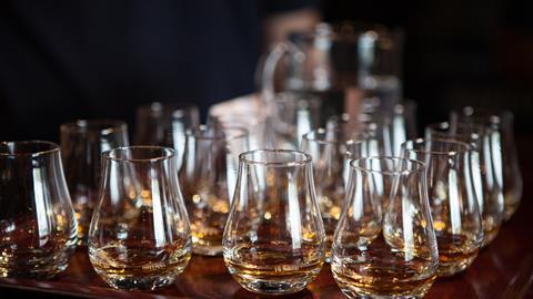 Whisky tasting glasses
