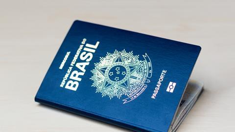 An image showing a Brazilian passport cover