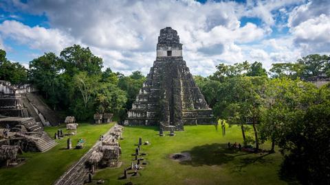 An image showing the ancient Maya city of Tikal