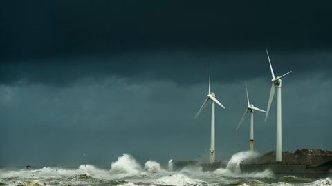 An image showing wind turbines