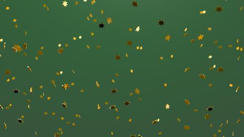 Stars on a green background