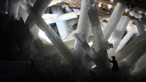 Gypsum crystals of the Naica cave