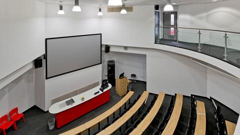 An image showing an empty lecture theatre