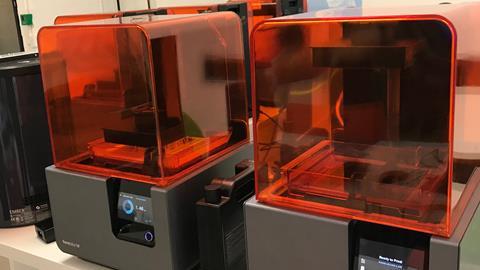 An image showing 3D printers