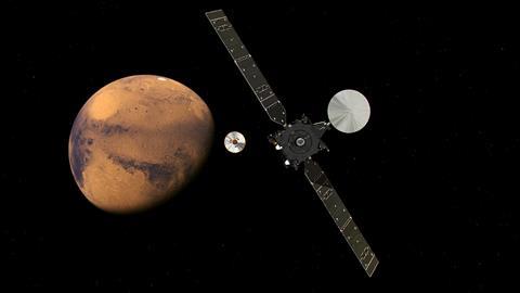 An image sowing the ExoMars Trace Gas Orbiter 