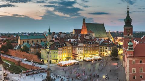 Warsaw, Poland - panoramic view 
