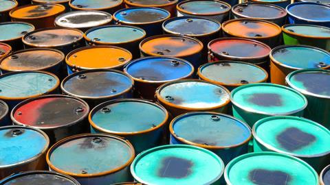 colourful oil barrels 