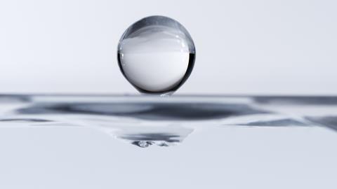 An image showing a water droplet