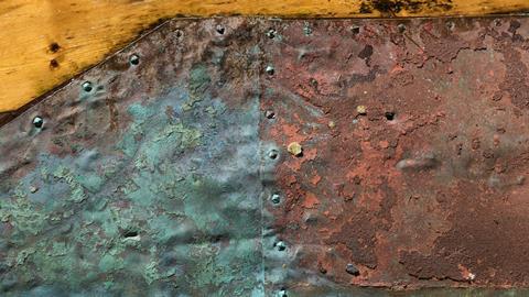 Rusted metal sheet