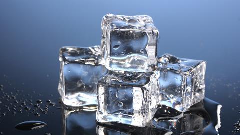 An image showing ice cubes