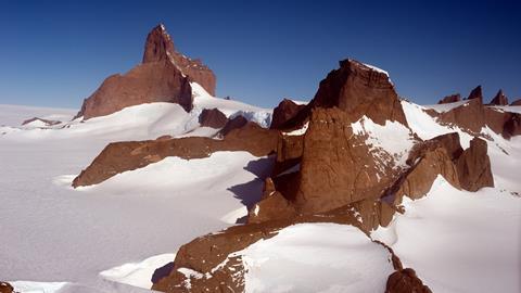 An image showing the Ulvetanna Peak in Antarctica 