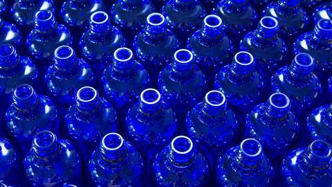 Cobalt blue bottles 