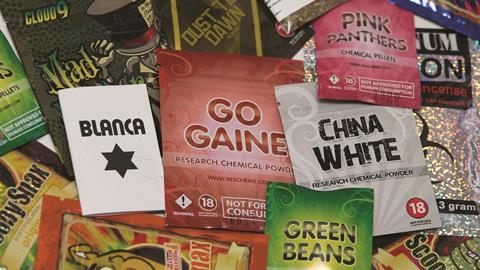 A selection of legal high packets in the UK